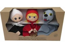 B08603 - Set 3 Marionnettes Petit Chaperon Rouge - Sans Pieds - Fabriqué En Europe