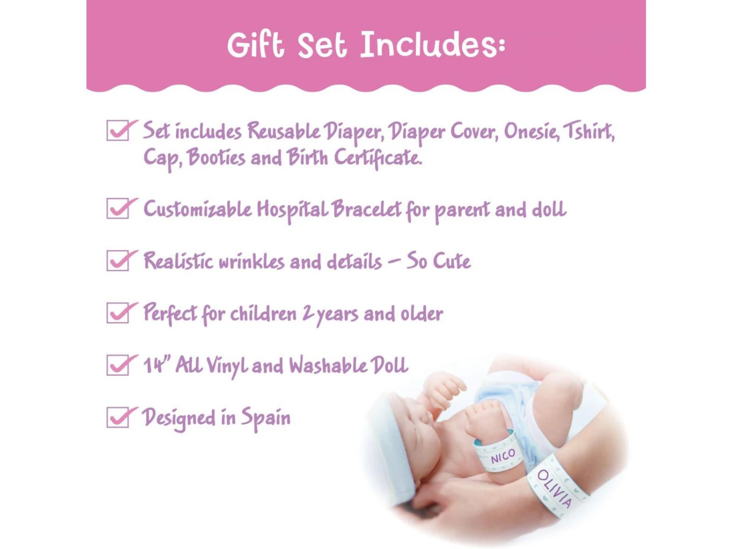 18551 - Poupon La Newborn 36 Cm 4 18551 - Poupon La Newborn 36 Cm – Image 2