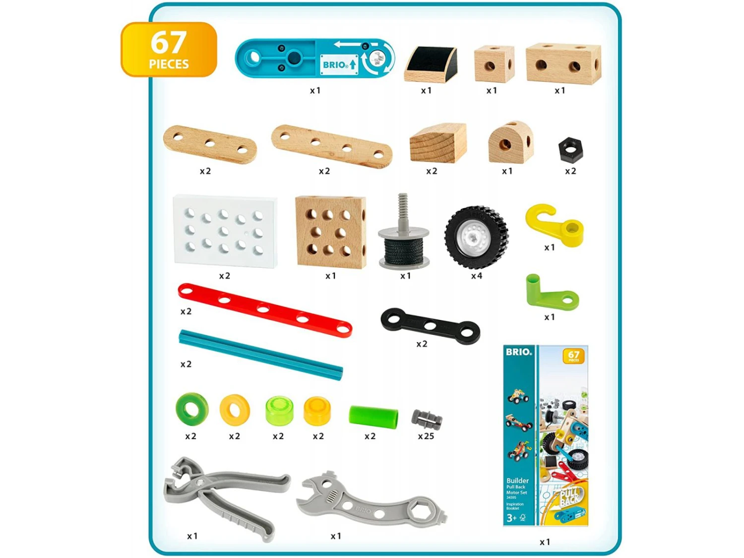 Brio 59500 - Coffret Builder Et Moteur à Rétrofriction 5 Brio 59500 - Coffret Builder Et Moteur à Rétrofriction – Image 3