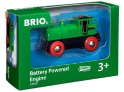 Brio 59500 - Locomotive A Pile Bi Directionnelle Verte - Thème Transport De Marchandises - Age 3 Ans +