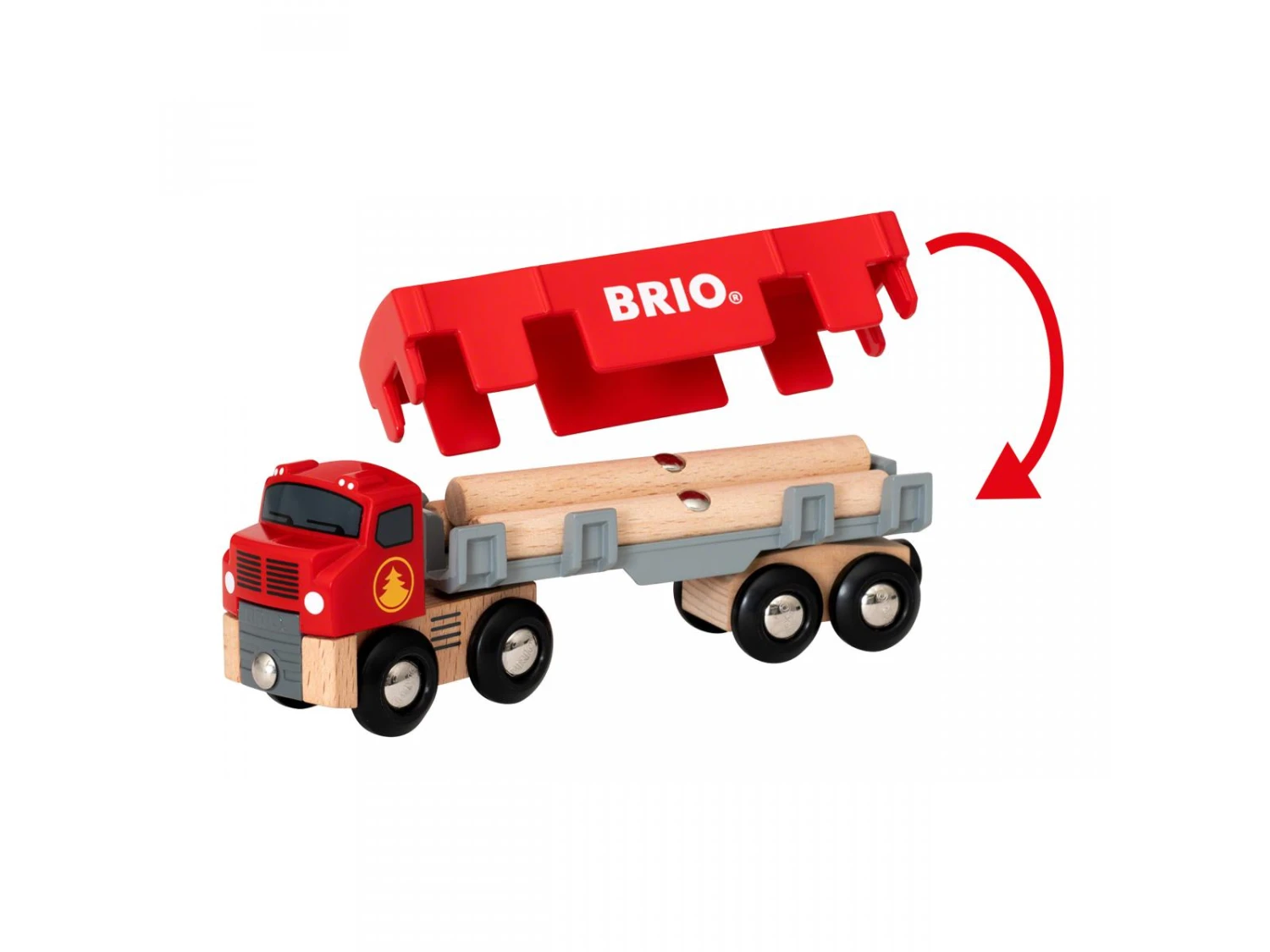 Brio 65700 - Camion De Transport De Bois - Thème Transport De Marchandises - Age 3 Ans + 8 Brio 65700 - Camion De Transport De Bois - Thème Transport De Marchandises - Age 3 Ans + – Image 6