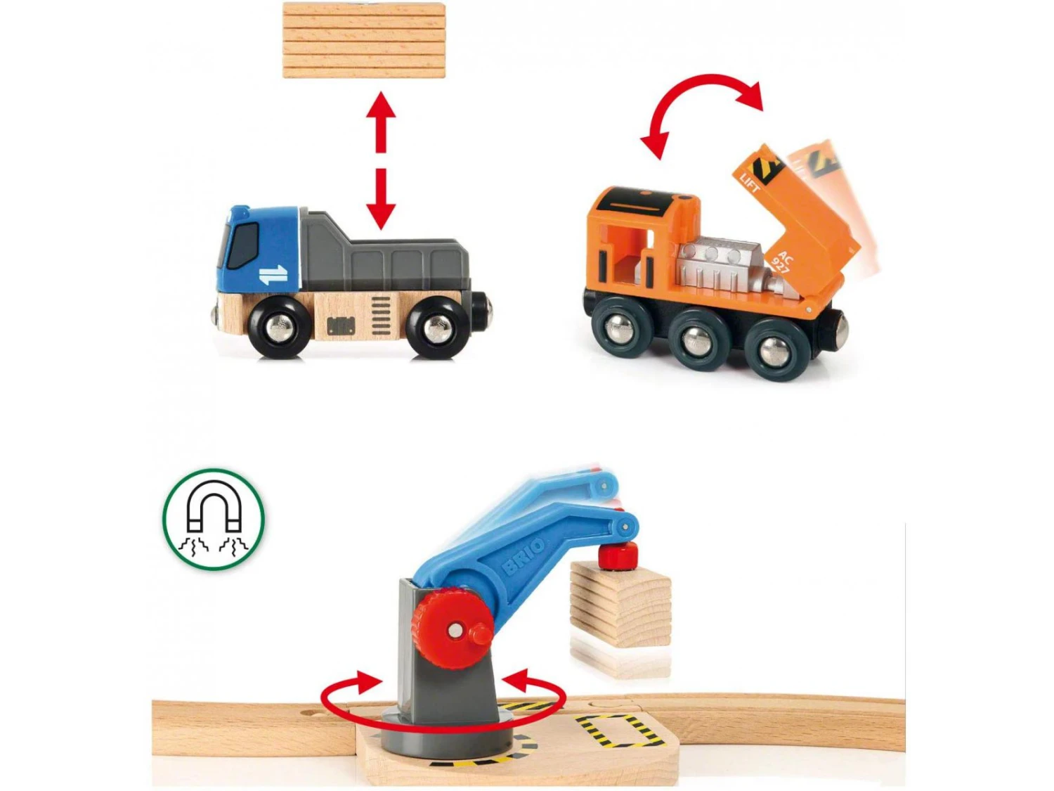 Brio 87800 - Circuit De Démarrage Transport De Fret - Pack A - Thème Transport De Marchandises - Age 3 Ans + 6 Brio 87800 - Circuit De Démarrage Transport De Fret - Pack A - Thème Transport De Marchandises - Age 3 Ans + – Image 4