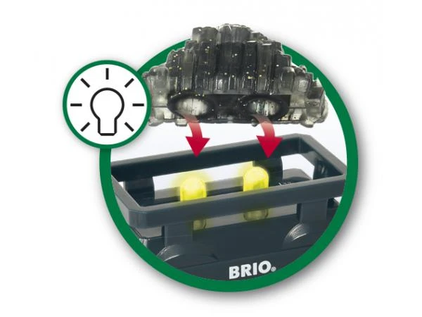 Brio 89600 - Wagon Lumineux Charge D'or - Thème Transport De Marchandises - Age 3 Ans + 5 Brio 89600 - Wagon Lumineux Charge D'or - Thème Transport De Marchandises - Age 3 Ans + – Image 3