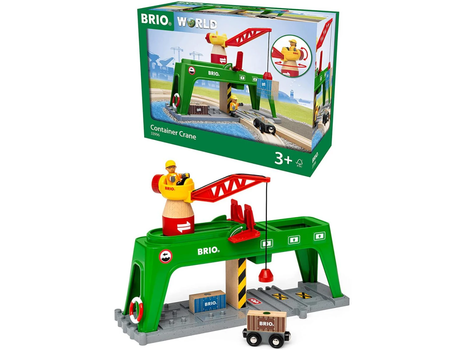 Brio 99600 - Grue Double Voie De Chargement 3 Brio 99600 - Grue Double Voie De Chargement