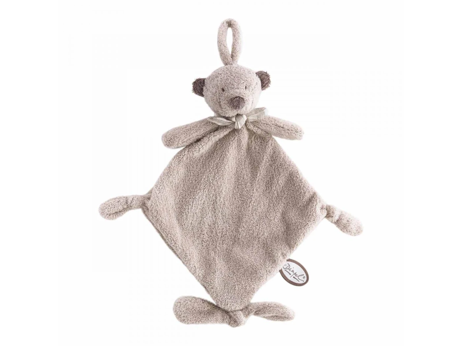 870155 - Doudou Attache-tétine Ours Beige-gris Noann - Hauteur 25 Cm 3 870155 - Doudou Attache-tétine Ours Beige-gris Noann - Hauteur 25 Cm