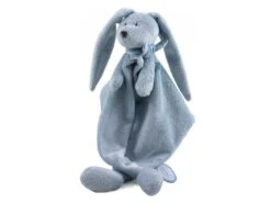 883350 - Lapin Doudou Bleu Flor - Diamètre 50 Cm, Hauteur 32 Cm