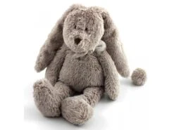 883467 - Doudou Musical Lapin Beige-gris Flor - Position Assis 18 Cm, Debout 30 Cm