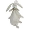 883558 - Doudou Attache-tétine Lapin Attache Tetine Noeud Blanc Flore - Hauteur 25 Cm