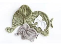 885404 - Doudou Attache-tétine éléphant Beige-gris Oscar - Position Allongée 27 Cm, Hauteur 17 Cm 7 885404 - Doudou Attache-tétine éléphant Beige-gris Oscar - Position Allongée 27 Cm, Hauteur 17 Cm -Born To Be Kids dimpel 885404