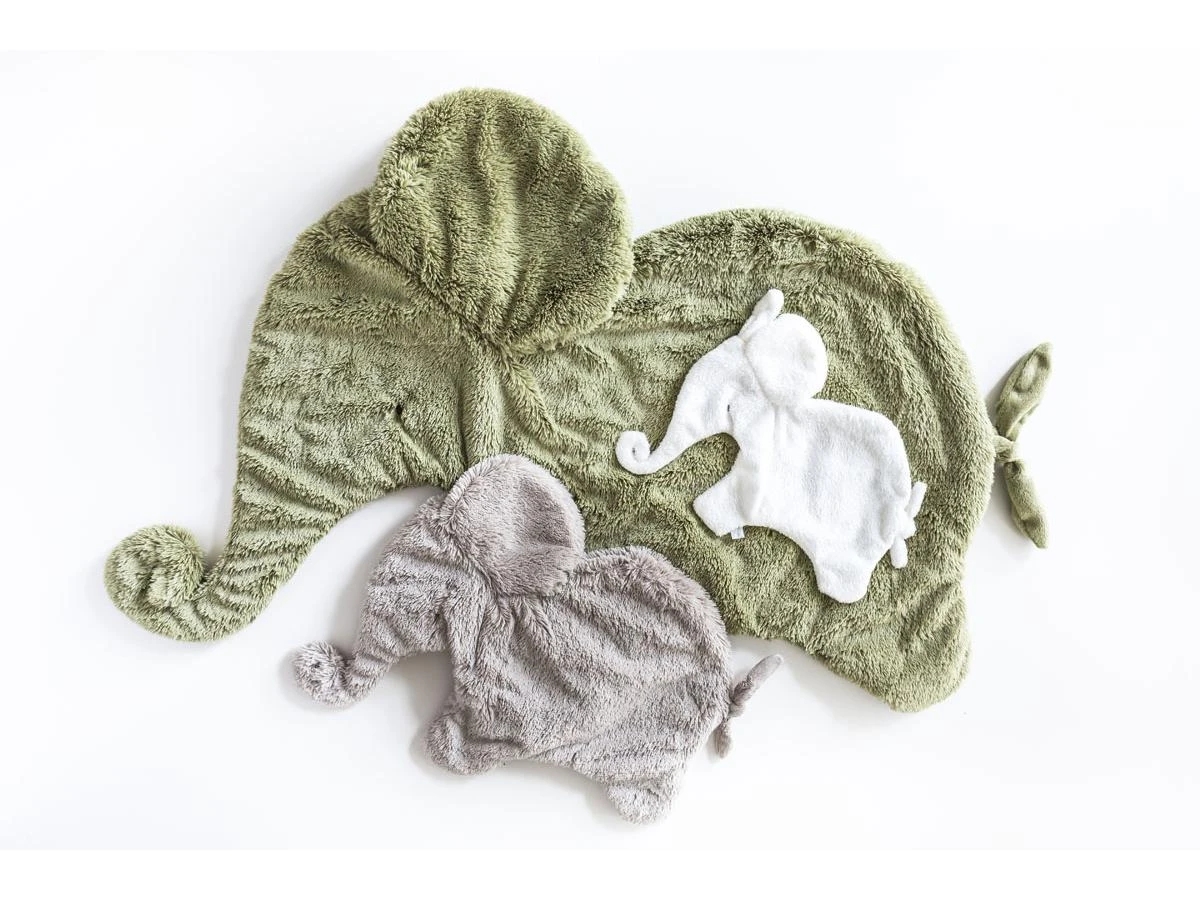 885404 - Doudou Attache-tétine éléphant Beige-gris Oscar - Position Allongée 27 Cm, Hauteur 17 Cm 5 885404 - Doudou Attache-tétine éléphant Beige-gris Oscar - Position Allongée 27 Cm, Hauteur 17 Cm – Image 3