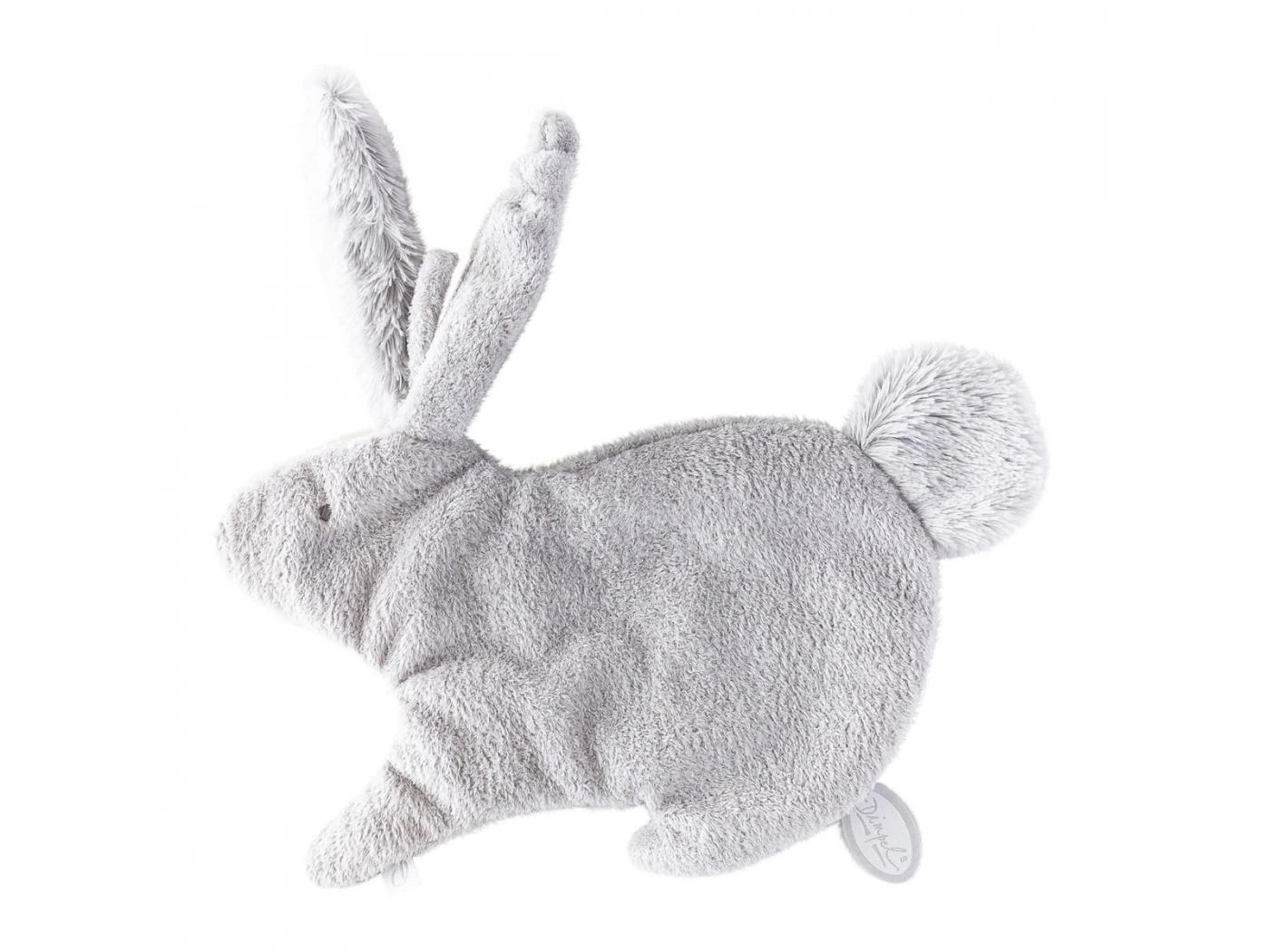 885612 - Doudou Attache-tétine Lapin Gris Clair Emma - Position Allongée 24 Cm, Hauteur 15 Cm 3 885612 - Doudou Attache-tétine Lapin Gris Clair Emma - Position Allongée 24 Cm, Hauteur 15 Cm