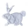 885807 - Doudou Attache-tétine Lapin Bleu Emma - Position Allongée 24 Cm, Hauteur 14 Cm