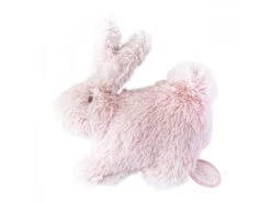 886210 - Petit Doudou Plat Lapin Rose Emma - Position Allongée 15 Cm, Hauteur 10 Cm