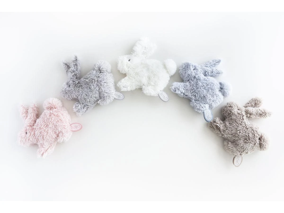 886249 - Petit Doudou Plat Lapin Bleu Emma - Position Allongée 15 Cm, Hauteur 10 Cm 5 886249 - Petit Doudou Plat Lapin Bleu Emma - Position Allongée 15 Cm, Hauteur 10 Cm – Image 3