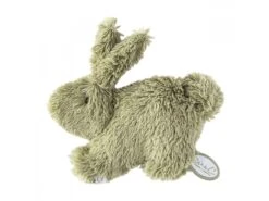 886275 - Petit Doudou Plat Lapin Vert Emma - Position Allongée 15 Cm, Hauteur 10 Cm