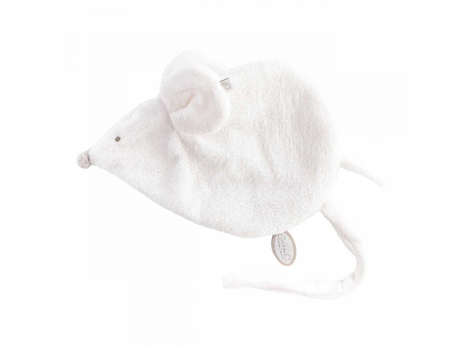 887211 - Doudou Attache-tétine Souris Blanc Maude - Position Allongée 24 Cm, Hauteur 16 Cm 3 887211 - Doudou Attache-tétine Souris Blanc Maude - Position Allongée 24 Cm, Hauteur 16 Cm
