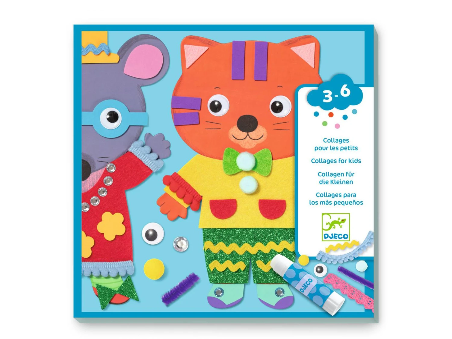 Djeco DJ00072 - Collages Pour Les Petits Petits Choux 3 Djeco DJ00072 - Collages Pour Les Petits Petits Choux