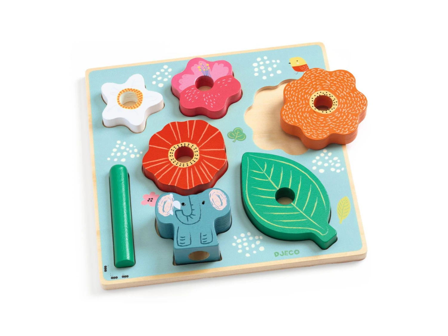 Djeco DJ01074 - Puzzles Relief - Puzz & Stack Happy 4 Djeco DJ01074 - Puzzles Relief - Puzz & Stack Happy – Image 2