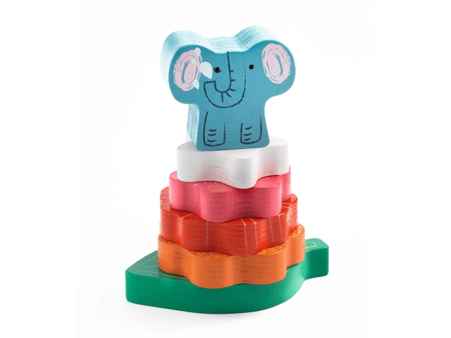 Djeco DJ01074 - Puzzles Relief - Puzz & Stack Happy 5 Djeco DJ01074 - Puzzles Relief - Puzz & Stack Happy – Image 3