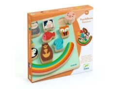 Djeco DJ01076 - Puzzles Relief - Puzz & Boom Rainbow