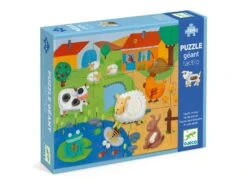 Djeco DJ07117 - Puzzles Géants - Tactilo Ferme