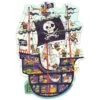 Djeco DJ07129 - Puzzles Géants - Le Bateau Des Pirates