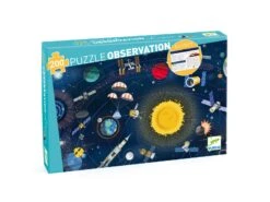 Djeco DJ07413 - Puzzles Observation - L'espace - 200 Pcs + Livret
