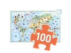 Djeco DJ07420 - Puzzles Observation - Animaux Du Monde 100pcs+livret -Born To Be Kids djeco dj07420 puzzles observation animaux du monde 100pcs livret 1600 2