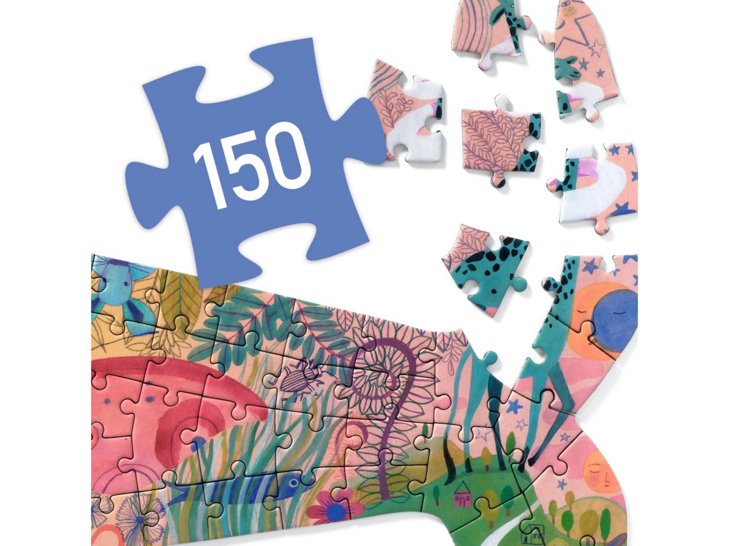 Djeco DJ07658 - Puzz'Art - Whale - 150 Pcs 5 Djeco DJ07658 - Puzz'Art - Whale - 150 Pcs – Image 3