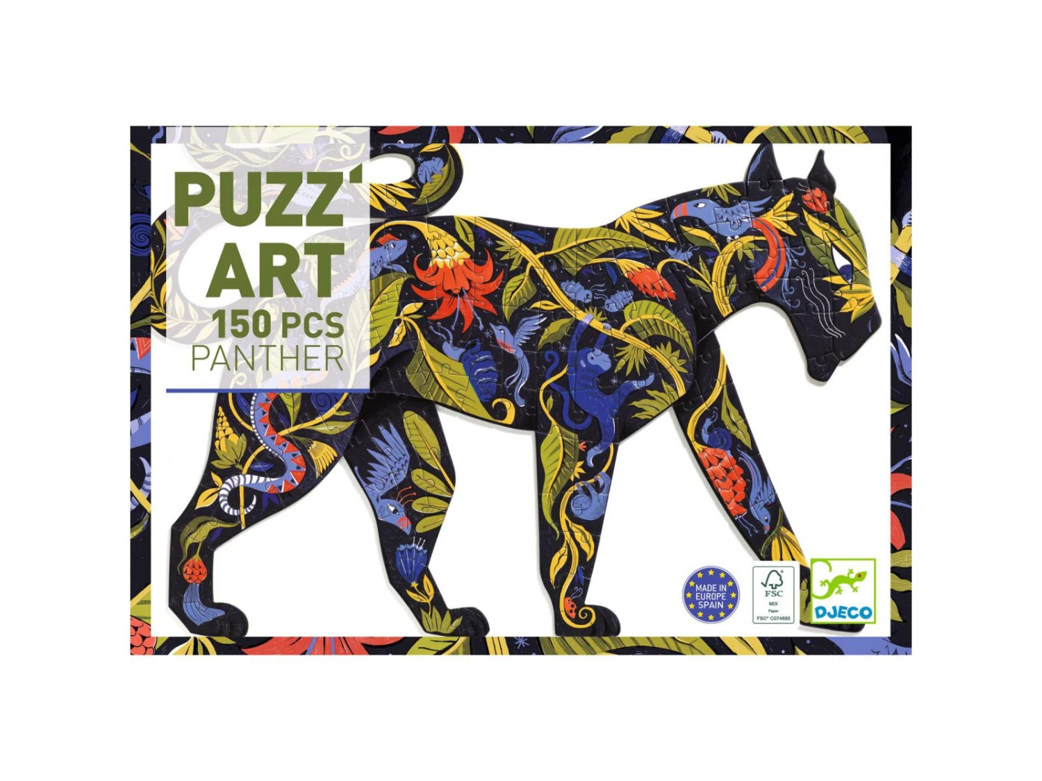 Djeco DJ07659 - Puzz'Art - Panther - 150 Pcs 5 Djeco DJ07659 - Puzz'Art - Panther - 150 Pcs – Image 4