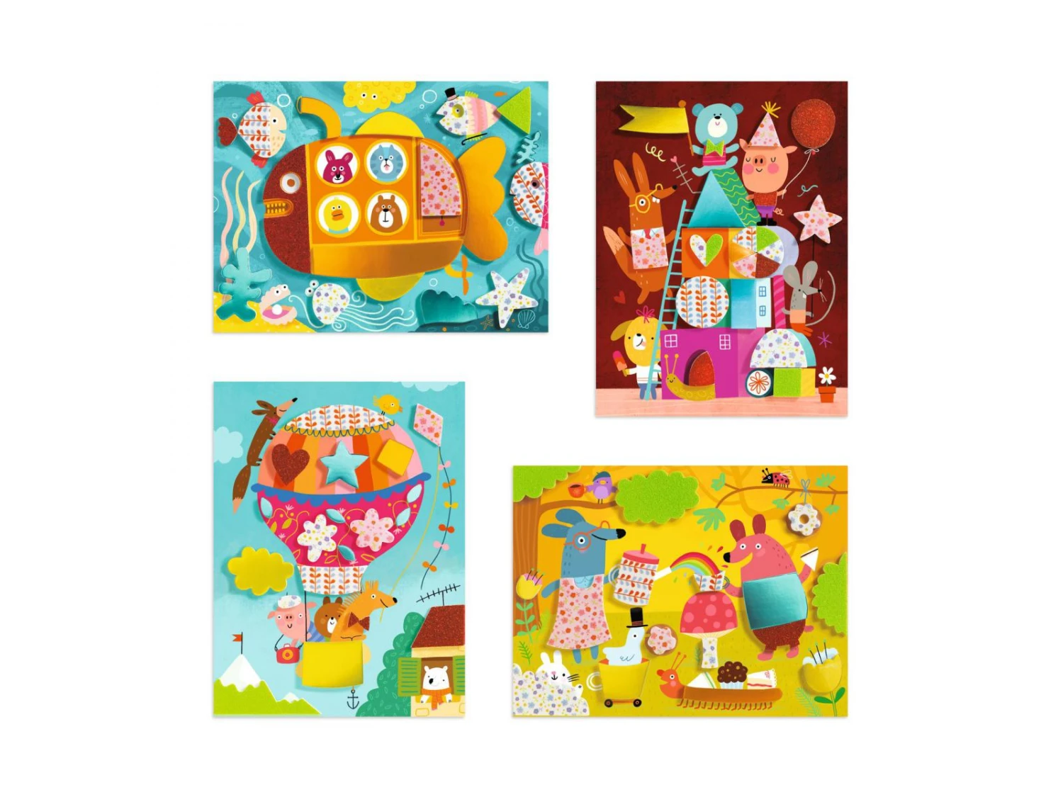 Djeco DJ09869 - Collages Pour Les Petits - Mousse Mousse 4 Djeco DJ09869 - Collages Pour Les Petits - Mousse Mousse – Image 2