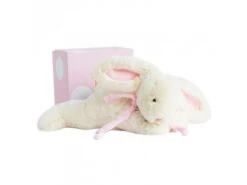 1242 - Doudou Lapin Bonbon Rose - Taille 30 Cm