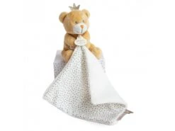 DC3515 - Ours Petit Roi - Pantin Avec Doudou - Taille 10 Cm