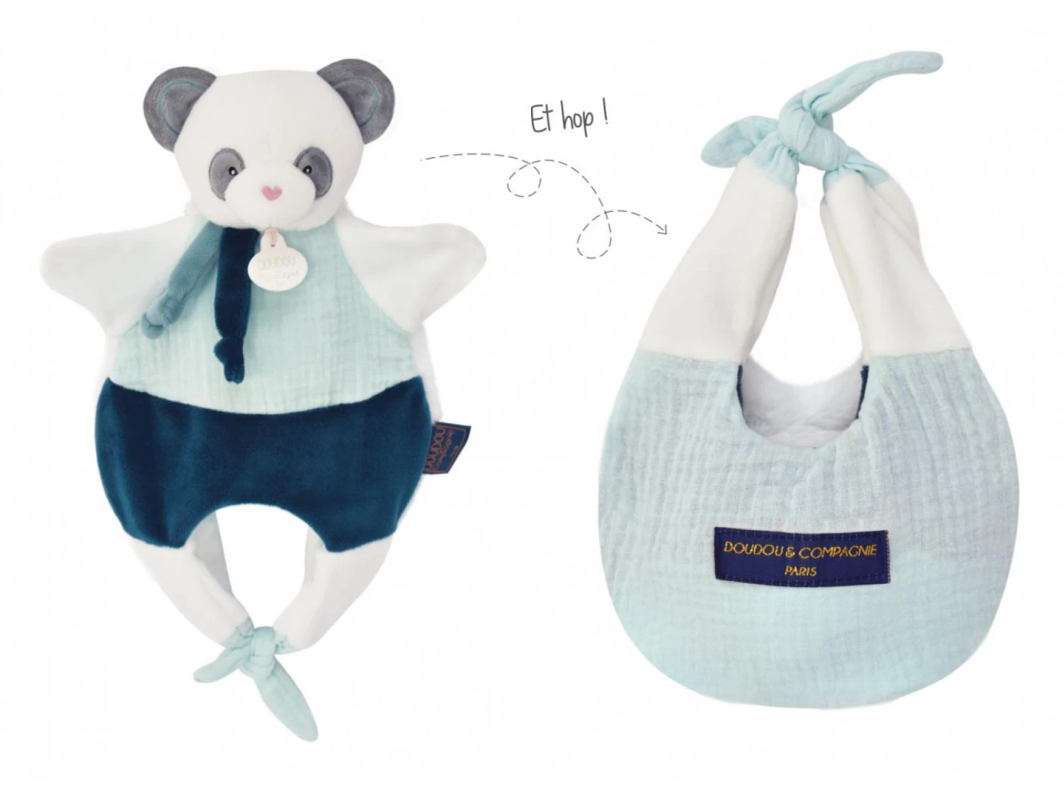 DC3824 - DOUDOU AMUSETTE - Panda - Taille 30 Cm 3 DC3824 - DOUDOU AMUSETTE - Panda - Taille 30 Cm
