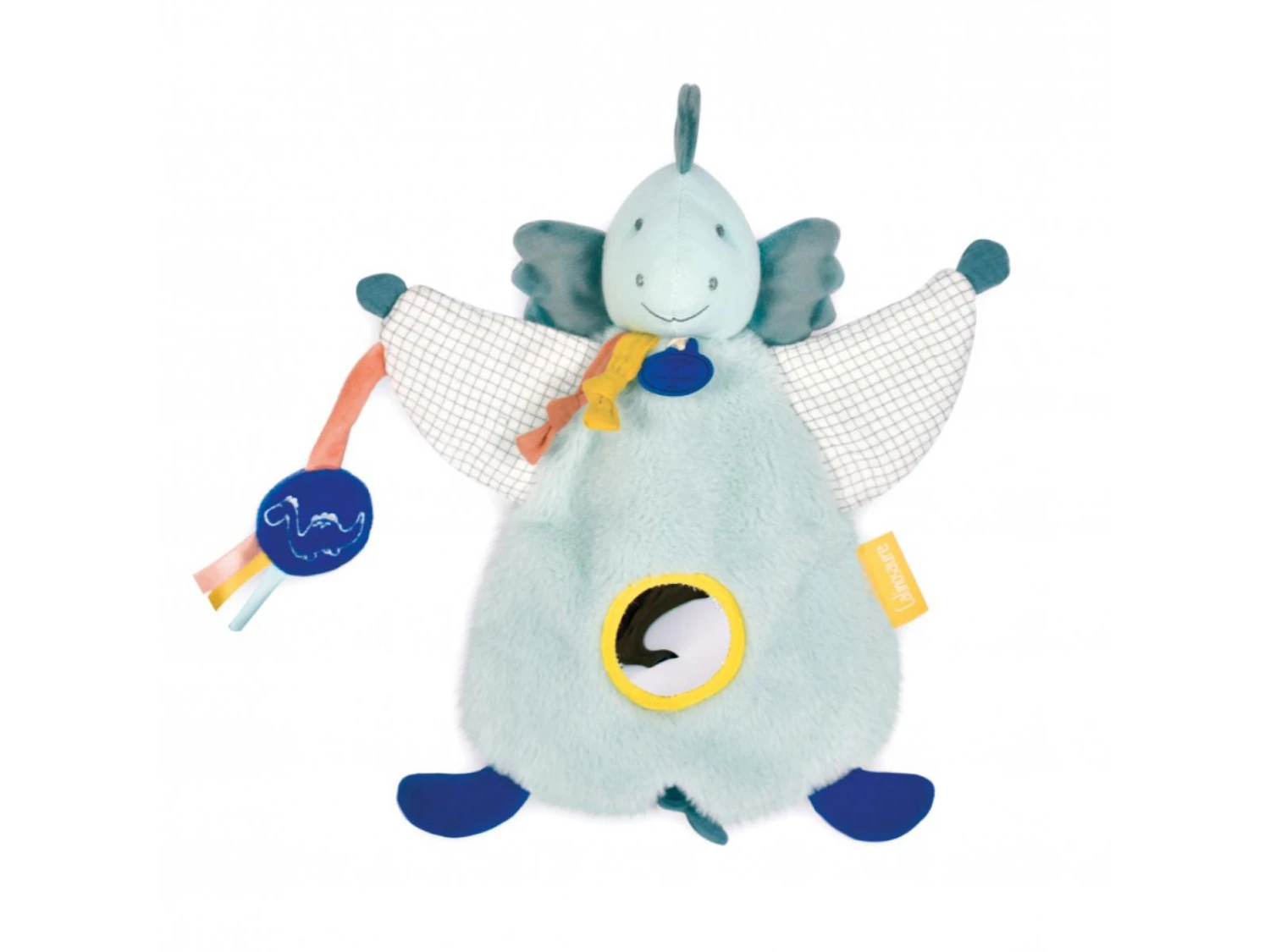 DC3940 - DOUDOU MARIONNETTE D'EVEIL - Dino Filou (amande) - Taille 25 Cm 3 DC3940 - DOUDOU MARIONNETTE D'EVEIL - Dino Filou (amande) - Taille 25 Cm