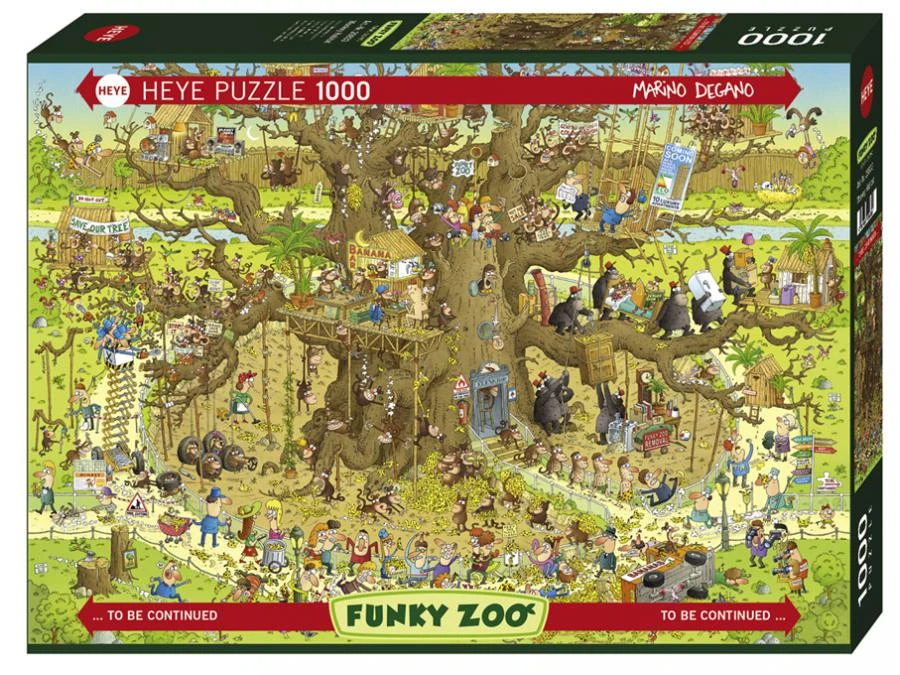 HEYE 29833 - Puzzle 1000 Pièces Funky Zoo Monkey Habitat 3 HEYE 29833 - Puzzle 1000 Pièces Funky Zoo Monkey Habitat