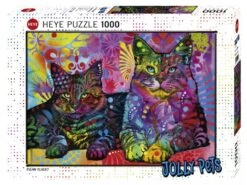 29864 - PUZZLE 1000 Pièces JOLLY PETS DEVOTED 2 CATS HEYE