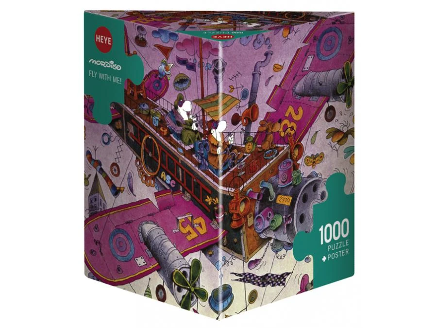 HEYE 29887 - Puzzle 1000 Pièces Triangular Fly With Me! 3 HEYE 29887 - Puzzle 1000 Pièces Triangular Fly With Me!