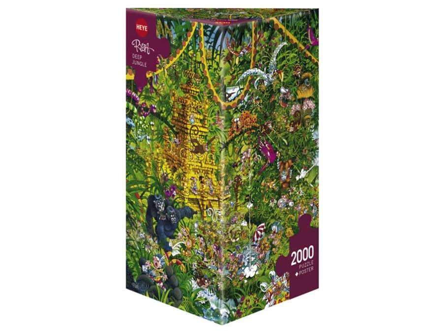 HEYE 29892 - Puzzle 2000 Pièces Triangular Dep Pièces Jungle 3 HEYE 29892 - Puzzle 2000 Pièces Triangular Dep Pièces Jungle