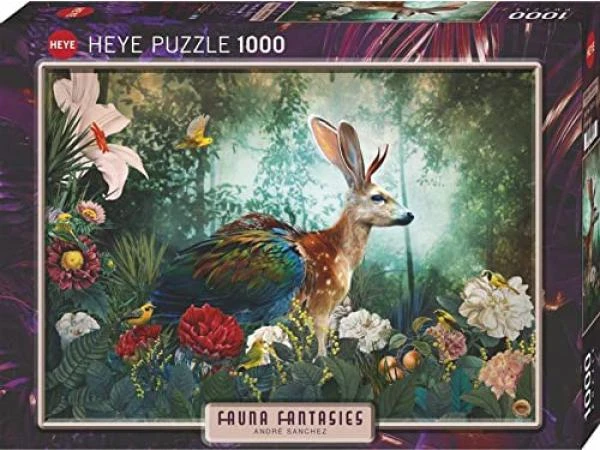 HEYE 29979 - Puzzle 1000 Pièces Fauna Fantasies Jackalope 3 HEYE 29979 - Puzzle 1000 Pièces Fauna Fantasies Jackalope