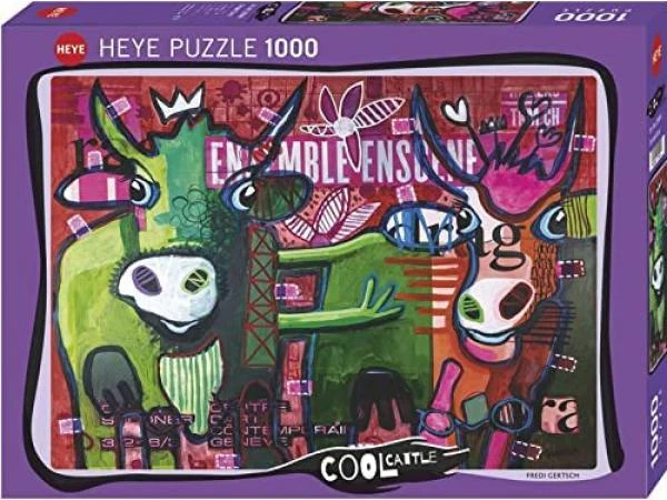 29984 - PUZZLE 1000 Pièces COOL CATTLE STRIPED COWS HEYE 3 29984 - PUZZLE 1000 Pièces COOL CATTLE STRIPED COWS HEYE