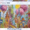 30012 - PUZZLE 1000 Pièces CHARMING VILLAGE PINK TREES HEYE 1 30012 - PUZZLE 1000 Pièces CHARMING VILLAGE PINK TREES HEYE -Born To Be Kids heye 30012 puzzle 1000 pieces charming village pink trees heye 900