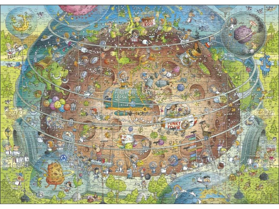 30013 - PUZZLE 1000 Pièces DEGANO ZOO COSMIC HABITAT HEYE 4 30013 - PUZZLE 1000 Pièces DEGANO ZOO COSMIC HABITAT HEYE – Image 2