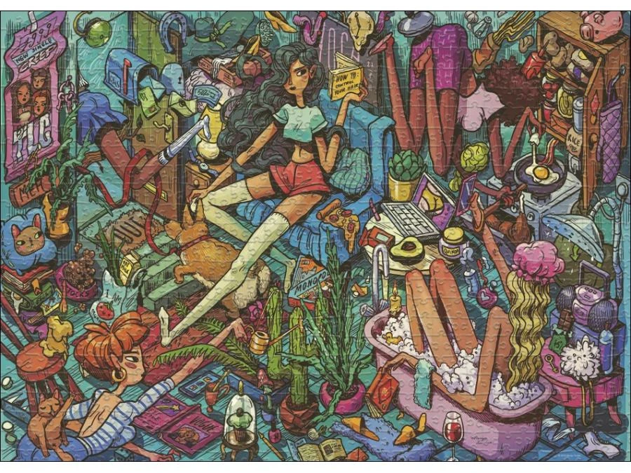 30022 - PUZZLE 1000 Pièces TRIANGULAR HOMELY HOUSEMATES HEYE 4 30022 - PUZZLE 1000 Pièces TRIANGULAR HOMELY HOUSEMATES HEYE – Image 2