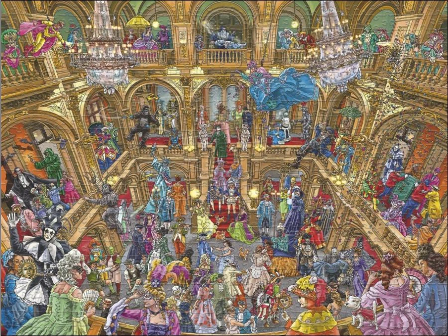 30023 - PUZZLE 1500 Pièces TRIANGULAR TANCK MASKED BALL HEYE 4 30023 - PUZZLE 1500 Pièces TRIANGULAR TANCK MASKED BALL HEYE – Image 2