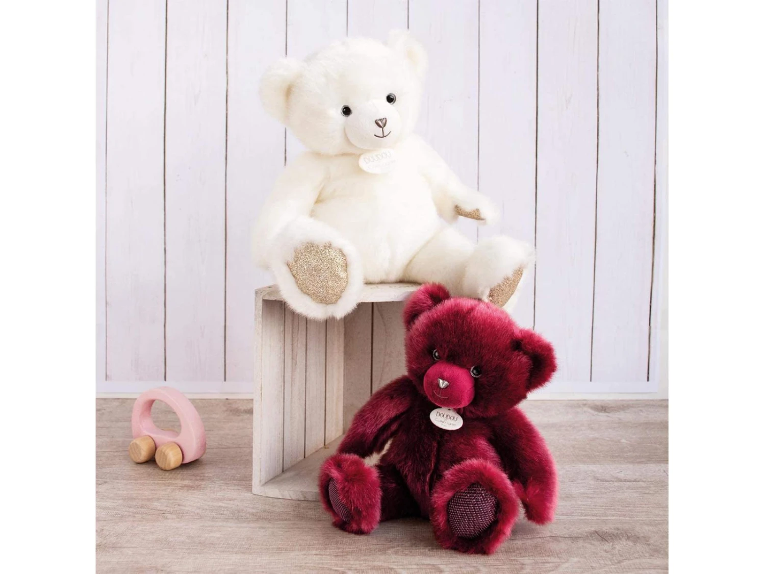 DC3592 - Ours Collection - Bois De Rose - Taille 37 Cm 6 DC3592 - Ours Collection - Bois De Rose - Taille 37 Cm – Image 4