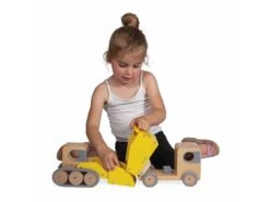 Janod J04634 - Bolid - Camion Benne Et Pelleteuse -Born To Be Kids janod j04634 bolid camion benne et pelleteuse manipuler et manier 1600 1