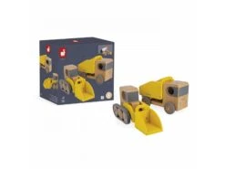 Janod J04634 - Bolid - Camion Benne Et Pelleteuse -Born To Be Kids janod j04634 bolid camion benne et pelleteuse manipuler et manier 1600 10