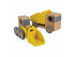 Janod J04634 - Bolid - Camion Benne Et Pelleteuse -Born To Be Kids janod j04634 bolid camion benne et pelleteuse manipuler et manier 1600 2