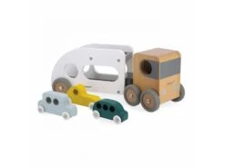 Janod J04637 - Bolid - Camion Porte-autos Avec 3 Vehicules -Born To Be Kids janod j04637 bolid camion porte autos avec 3 vehicules manipuler et manier 1600 2